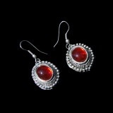 アンティークスタイルカラーピアス