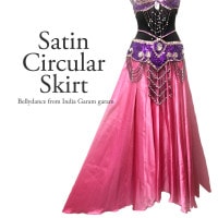 《訳あり20％OFF》サテンサーキュラースカート