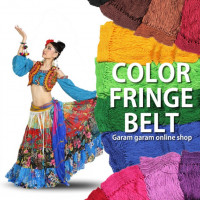 【在庫限り・生産終了品・再入荷なし】・カラーフリンジベルト