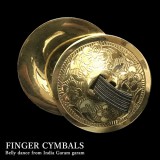 【2024ランキング5位】ガラムガラム ゴールド プレミアムフィンガーシンバル(ジル) ※4枚2組両手 ポーチ付