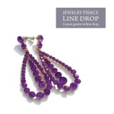 ・ジュエリーピアス ラインドロップ