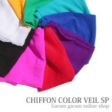 【ブルー1色のためセール価格】シフォンカラーベールSP
