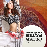 2WAYシフォン ショートスカート