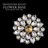 ラインストーンラウンドフラワーベース