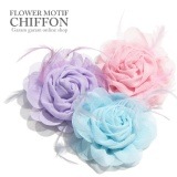 フラワーモチーフ シフォン