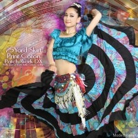 【送料無料】25ヤードスカート プリントコットンパッチワークDX 【８段】