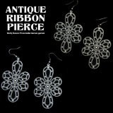 アンティークリボンピアス