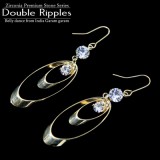 ダブルリップルピアス［ジルコニアプレミアム］　