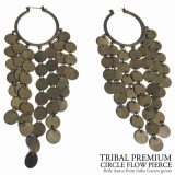 トライバルプレミアムサークルフローピアス