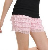 レースホットパンツ