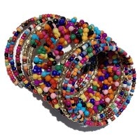 10連カラフルコイルバングル