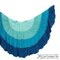 25ヤードグラデーションスカート　ウルトラライトコットンシリーズ