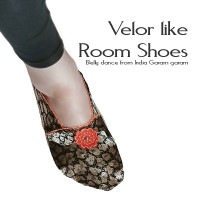 【40％OFF】ベロアライク　ルームシューズ