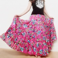 ・インディアンプリント10ヤードスカート