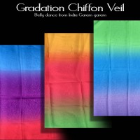 【30％OFFセール】グラデーションシフォンベール