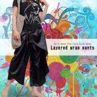 レイヤードラップパンツ