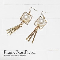 【NEWタイプ入荷】フレームパールピアス