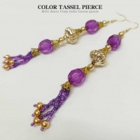 カラータッセルピアス