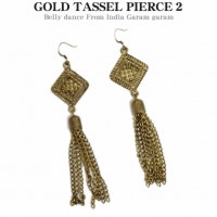 ゴールドタッセルピアス2
