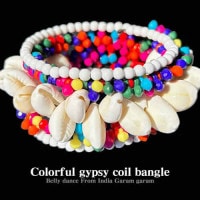 【新商品】カラフル ジプシー コイル バングル