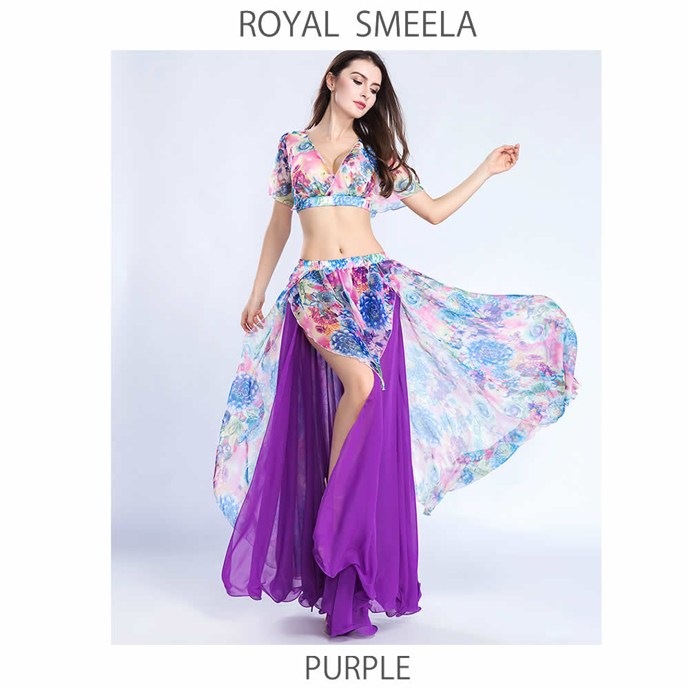 ベリーダンス衣装 ☆ロイヤル スメーラ （ROYAL SMEELA）（スポーツブラ付き）衣装・ レッスン ウェア　ローヤル　スメイラの写真