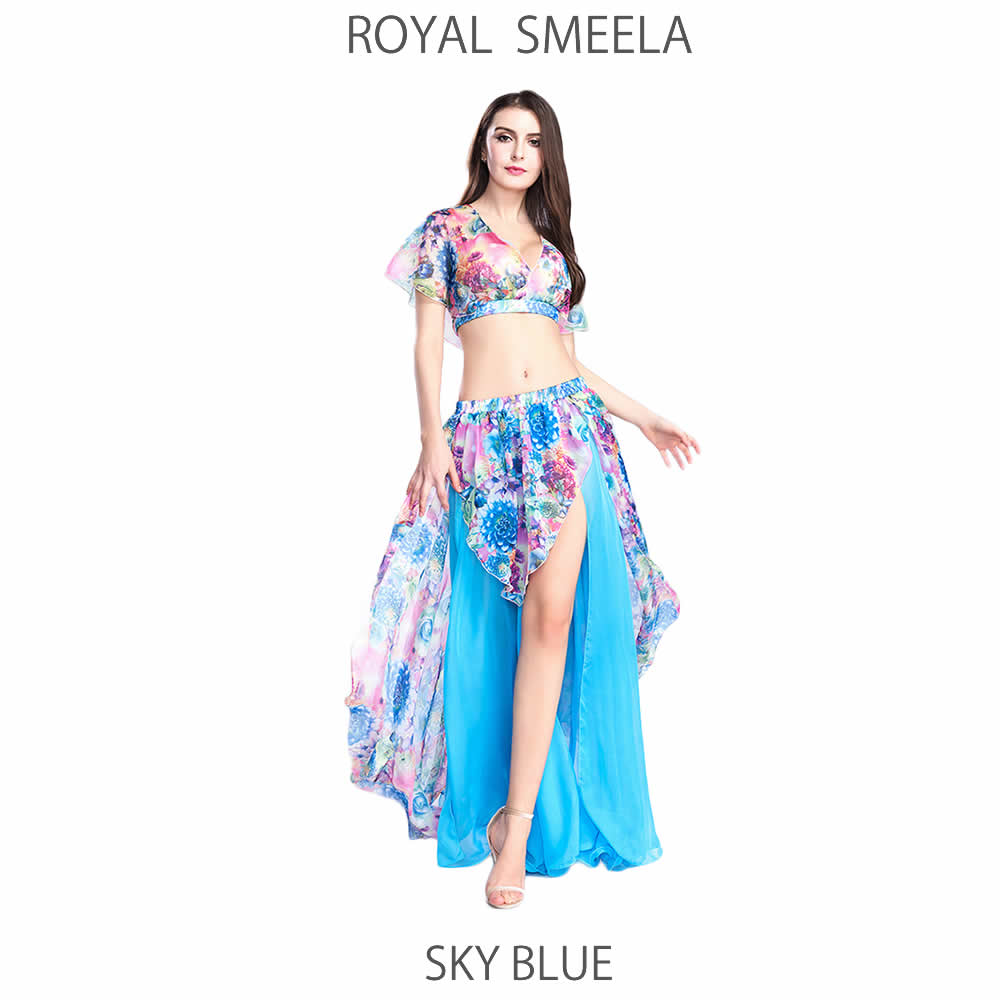 ベリーダンス衣装 ☆ロイヤル スメーラ （ROYAL SMEELA）（スポーツブラ付き）衣装・ レッスン ウェア　ローヤル　スメイラの写真