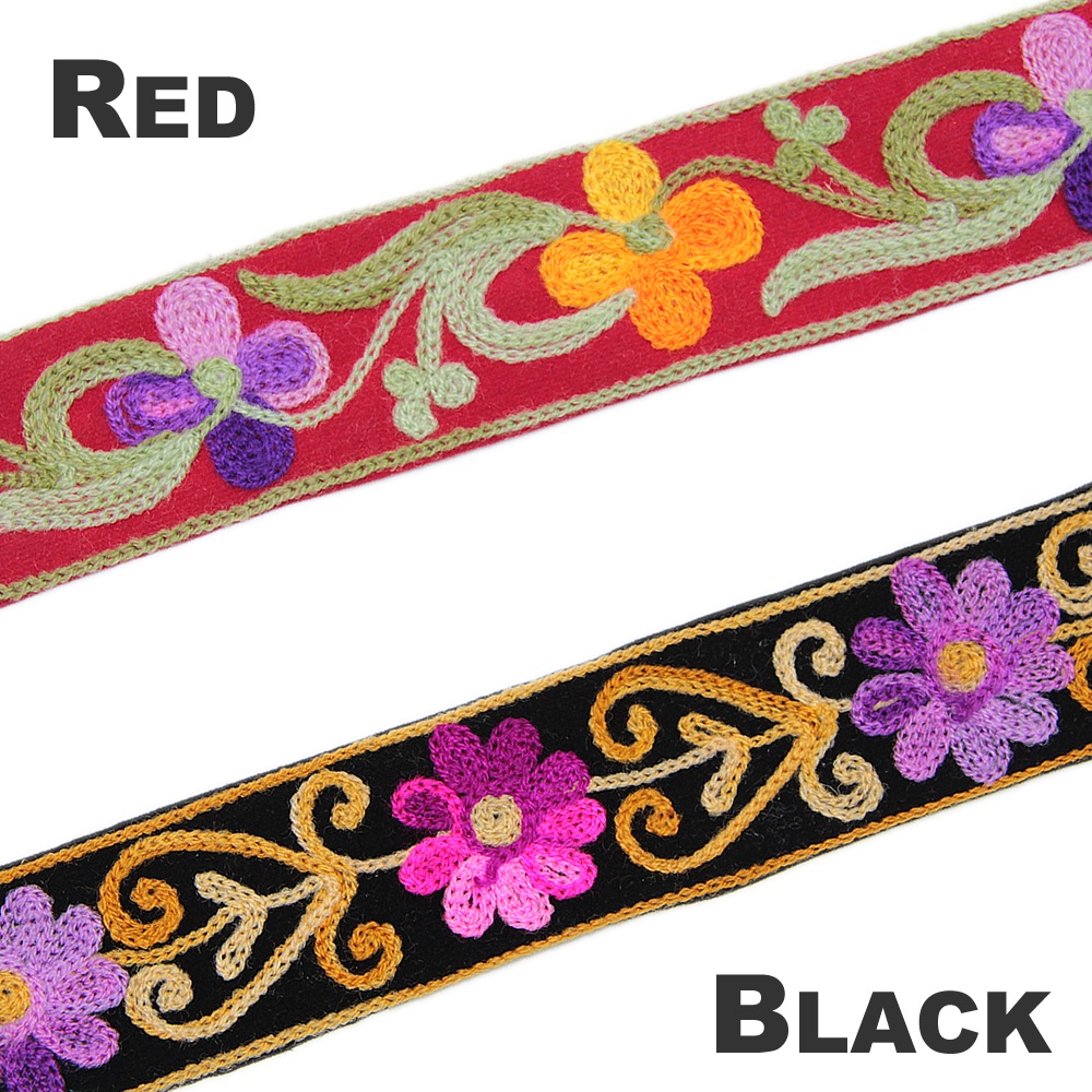 ベリーダンス衣装 チロリアンテープフルEMB DX（10cm）の写真