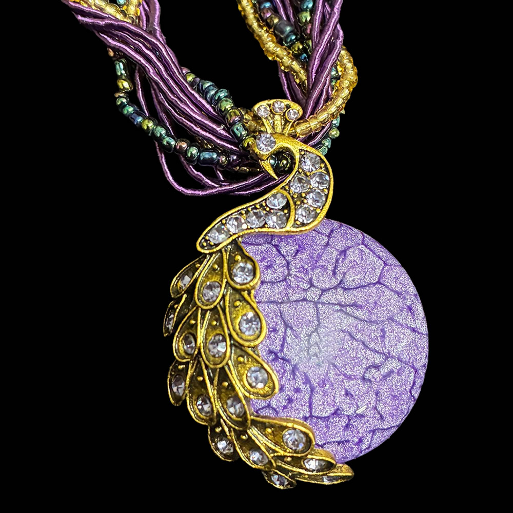 ベリーダンス衣装 【新商品】ピーコック　ジプシー　カラーネックレスの写真