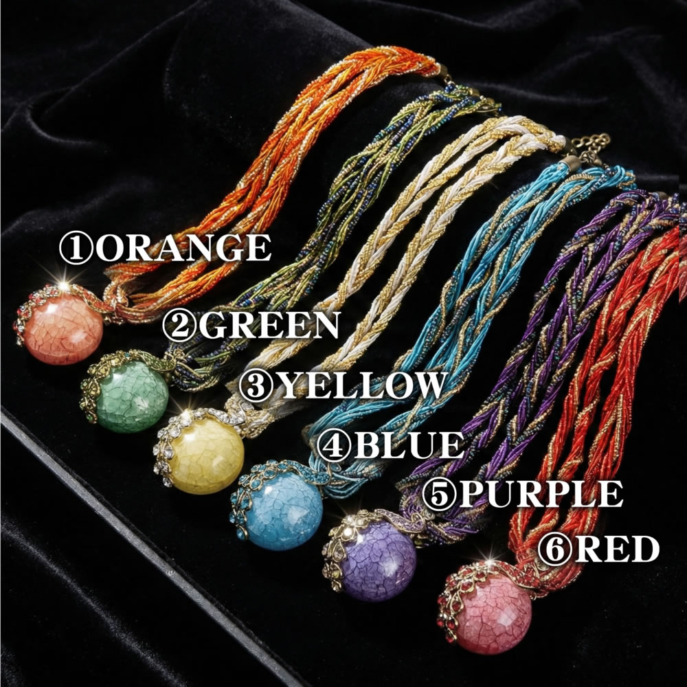 ベリーダンス衣装 【新商品】ピーコック　ジプシー　カラーネックレスの写真