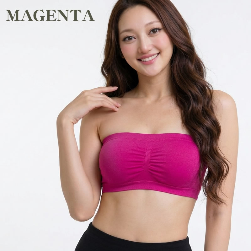 ベリーダンス衣装 【新色入荷】カラーチューブトップ ストレッチフィットの写真