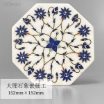 InDream 大理石象嵌細工 152×152mm 八角形プレート 敬老の日 ギフト おしゃれ 誕生日 プレゼント タージマハール おみやげ インド アグラ|大理石象嵌細工|大理石象嵌細工