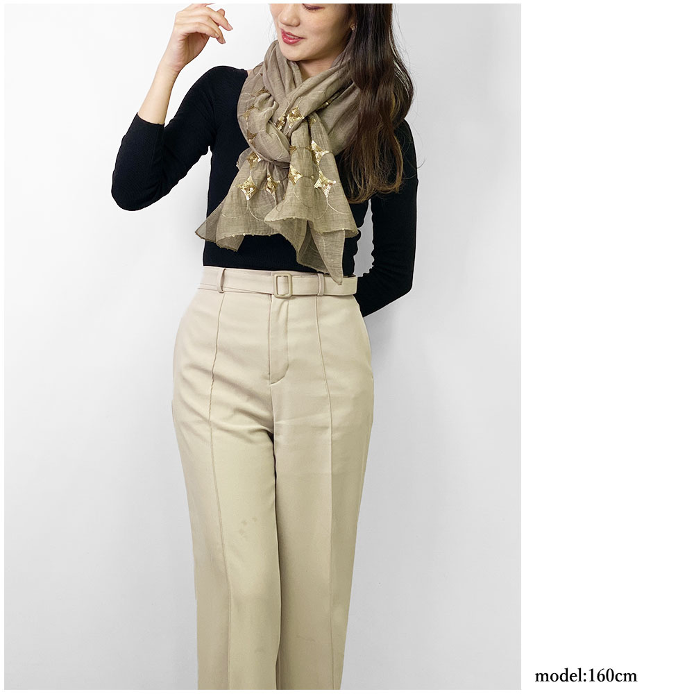 InDream シルク コットン ストール ベージュ スパンコール 還暦 古希 母の日 ギフト おしゃれ 誕生日 プレゼント 春夏 30代 40代 50代 60代