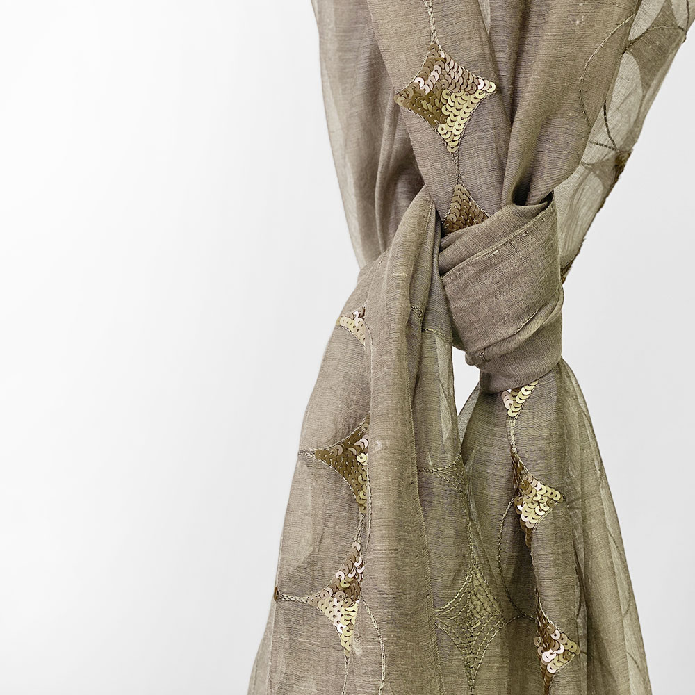 InDream シルク コットン ストール ベージュ スパンコール 還暦 古希 母の日 ギフト おしゃれ 誕生日 プレゼント 春夏 30代 40代 50代 60代