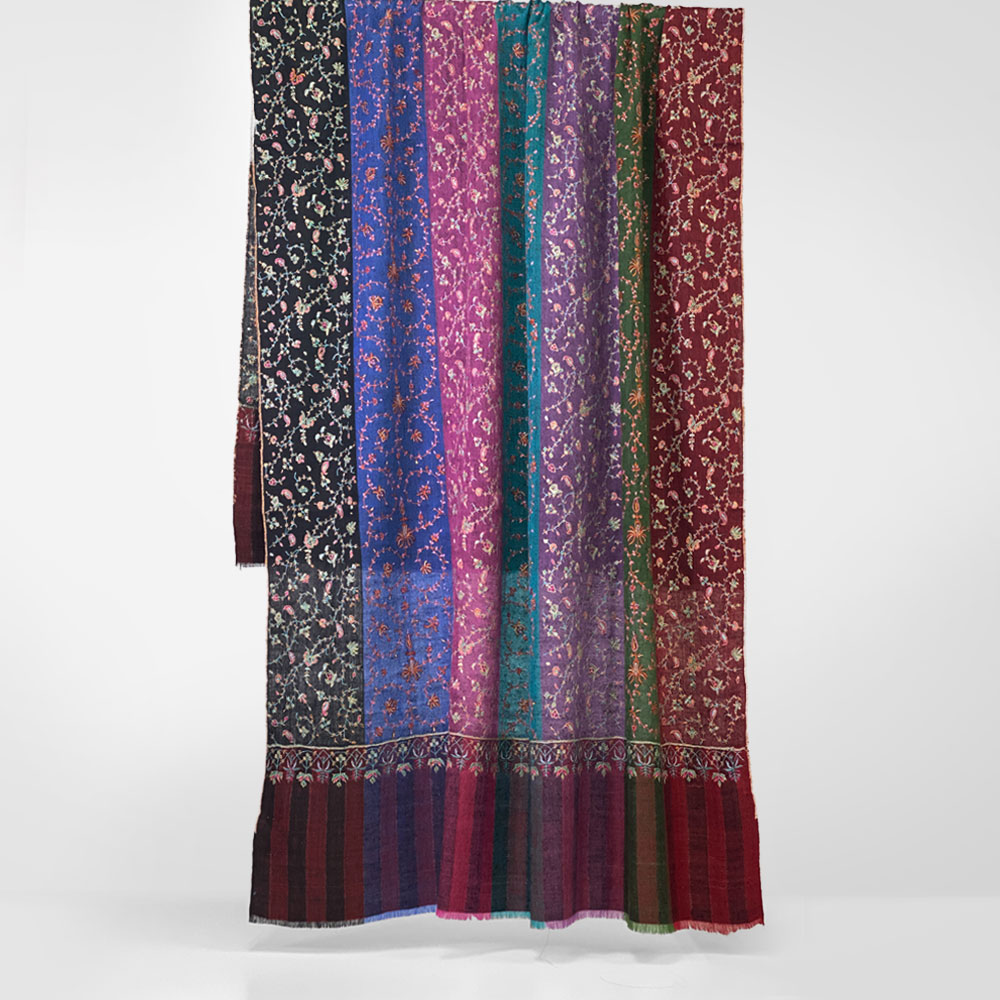 InDream 刺繍ショール パシュミナ カシミヤ  100cm巾 ミックス01 パーティー クリスマス ギフト おしゃれ 誕生日 プレゼント  着物ショール 50代 60代 70代 80代