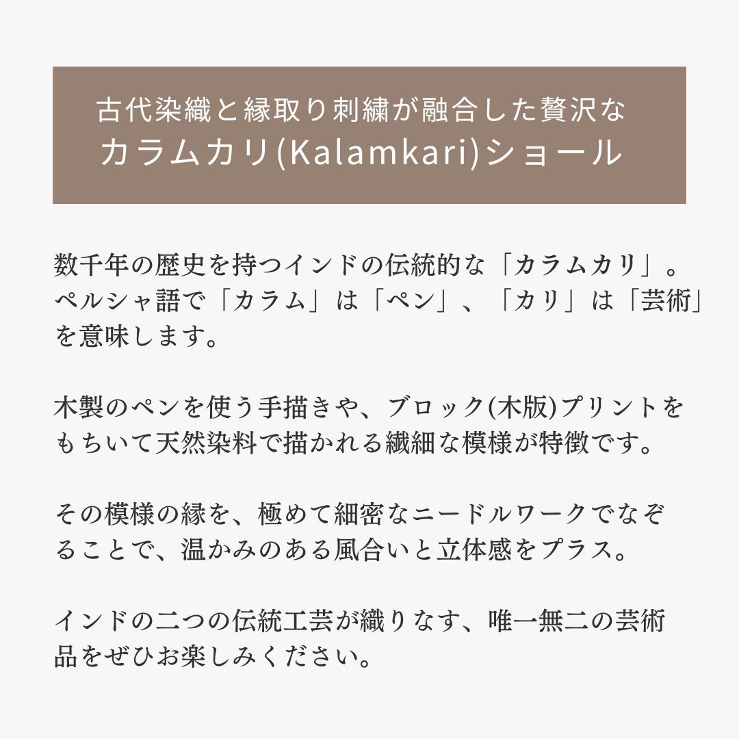 InDream 刺繍ショール パシュミナ カシミヤ 100cm巾 ベージュ03 パーティー クリスマス ギフト おしゃれ 誕生日 プレゼント 着物ショール 50代 60代 70代 80代