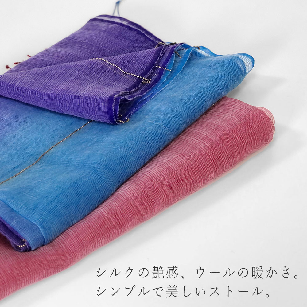 InDream ストール シルクウール 手織り パーティー カジュアル 赤 春 秋冬 母の日 ギフト おしゃれ 誕生日 プレゼント 30代 40代 50代 60代