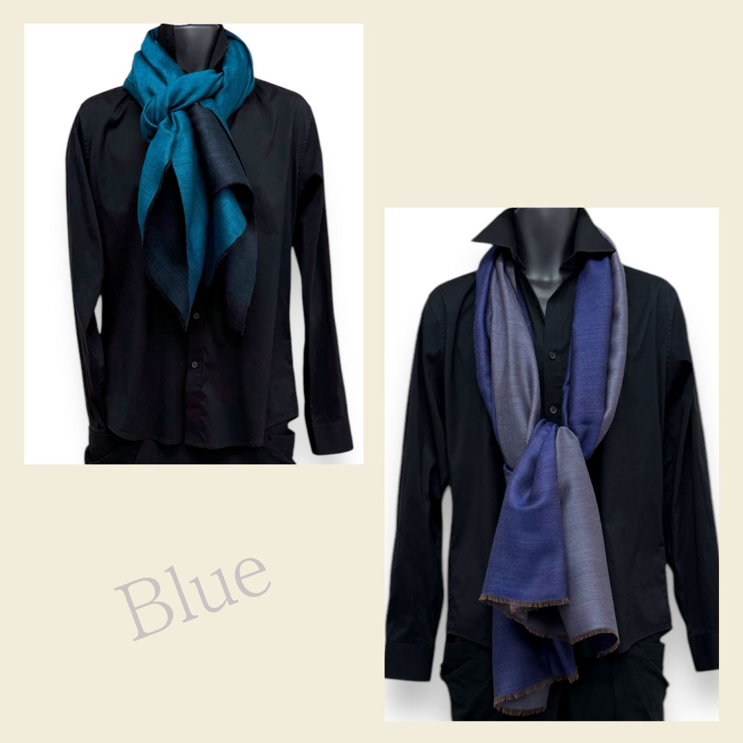 InDream NEW ファインウールリバーシブル ストール 大判 [約70cmx200cm］6パターン 無地 ニュアンスカラー 秋 冬 春 還暦 古希 お祝い 誕生日 プレゼント クリスマス ギフト ひざ掛け 40代 50代 60代 70代 80代 メンズ マフラー くすみカラー