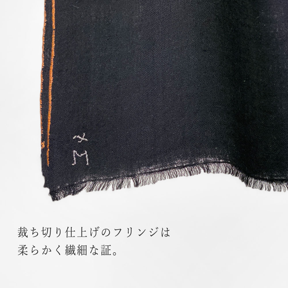 InDream 刺繍ショール パシュミナ カシミヤ 100cm巾 黒 ブラック 04 パーティー クリスマス ギフト おしゃれ 誕生日 プレゼント 着物ショール 50代 60代 70代 80代