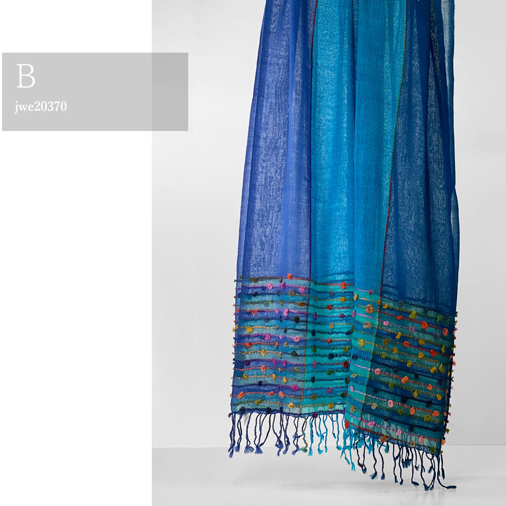 InDream ウールストール 大判 カラフル ブルー 薄手 ひざ掛け クリスマス ギフト おしゃれ 誕生日 プレゼント 40代 50代 60代 70代