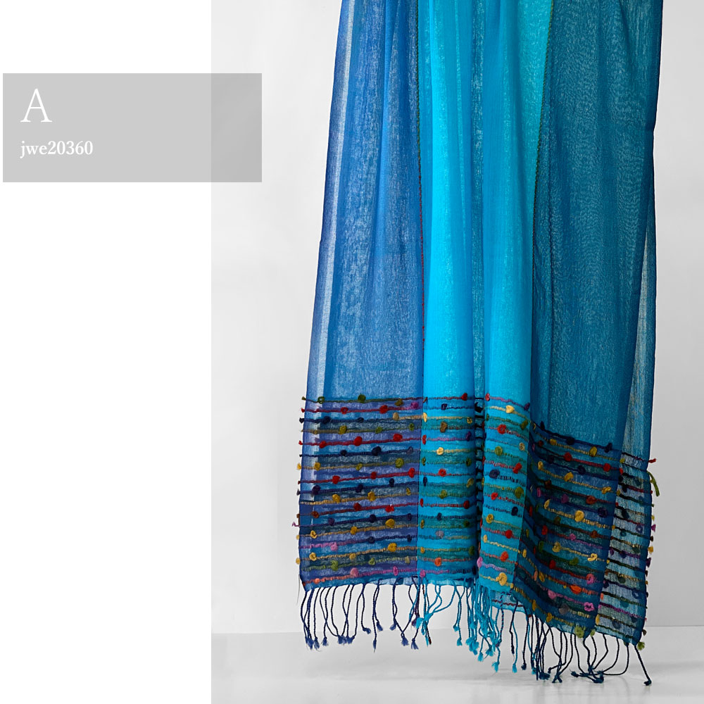 InDream ウールストール 大判 カラフル ブルー 薄手 ひざ掛け クリスマス ギフト おしゃれ 誕生日 プレゼント 40代 50代 60代 70代