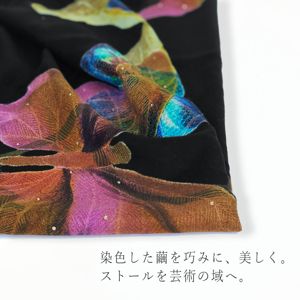 InDream コクーンワークストール 大判 65cmx200cm マフラー クリスマス ギフト おしゃれ 誕生日 プレゼント 着物ショール 50代 60代 70代 80代