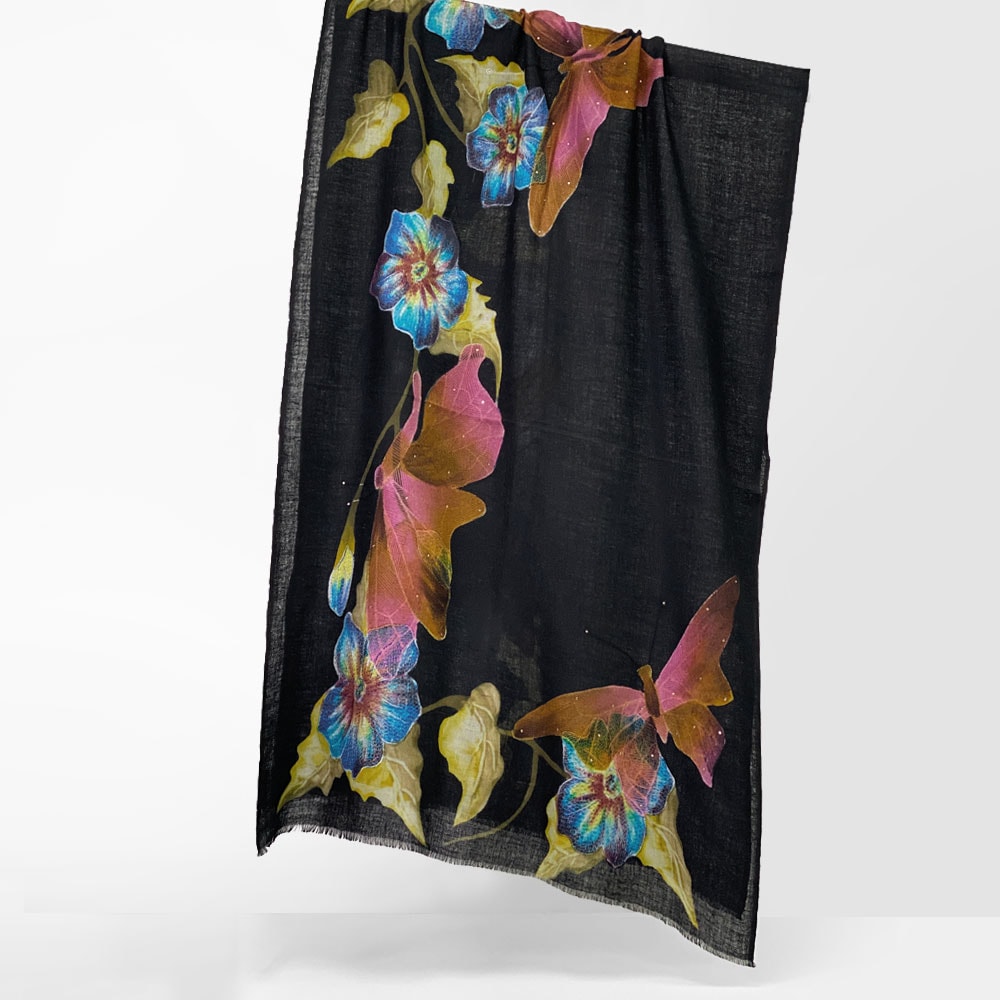 InDream コクーンワークストール 大判 65cmx200cm マフラー クリスマス ギフト おしゃれ 誕生日 プレゼント 着物ショール 50代 60代 70代 80代