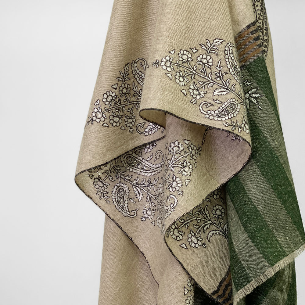 InDream InDream パシュミナ刺繍ショール 100cm巾 ミックス01 インド ストール カシミールショール 着物ショール 結婚式やパーティー フォーマル ギフト レディース