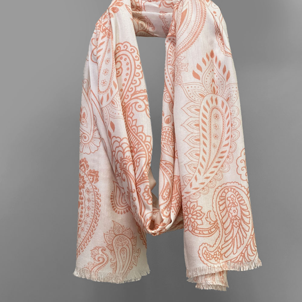 PASHMA パシュマ ストール モダール マフラー 水色 ピンクオレンジ グレー 誕生日 クリスマス ギフト おしゃれ 誕生日 プレゼント 50代 60代 70代 80代