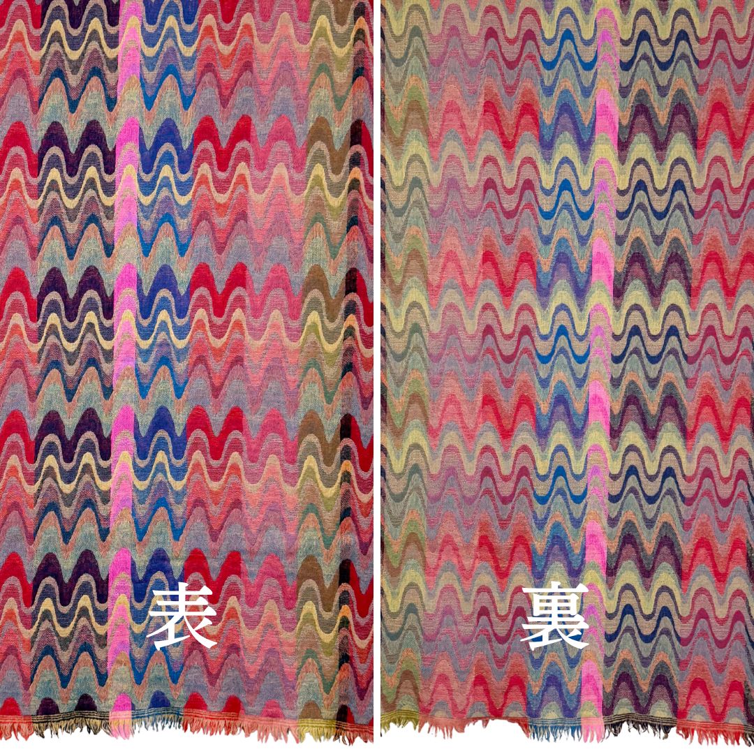 InDream ペイズリー柄 ウール ストール リバーシブル 大判 ［70cmx200cm］ 赤 紫 古希 還暦 祝い 誕生日 プレゼント クリスマス ギフト 50代 60代 70代 80代 おしゃれ 秋 冬 ひざ掛け 着物 ショール