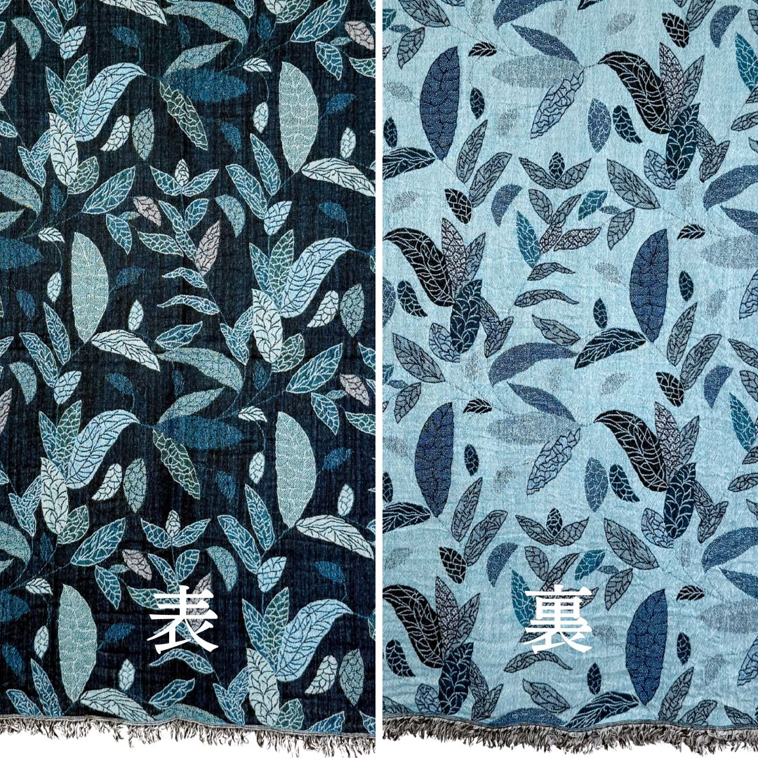 InDream ペイズリー柄 ウール ストール リバーシブル 大判［70cmx200cm］リーフ柄 還暦 古希 お祝い 誕生日 プレゼント クリスマス ギフト 50代 60代 70代 80代 おしゃれ 秋 冬  ひざ掛け 着物 ショール