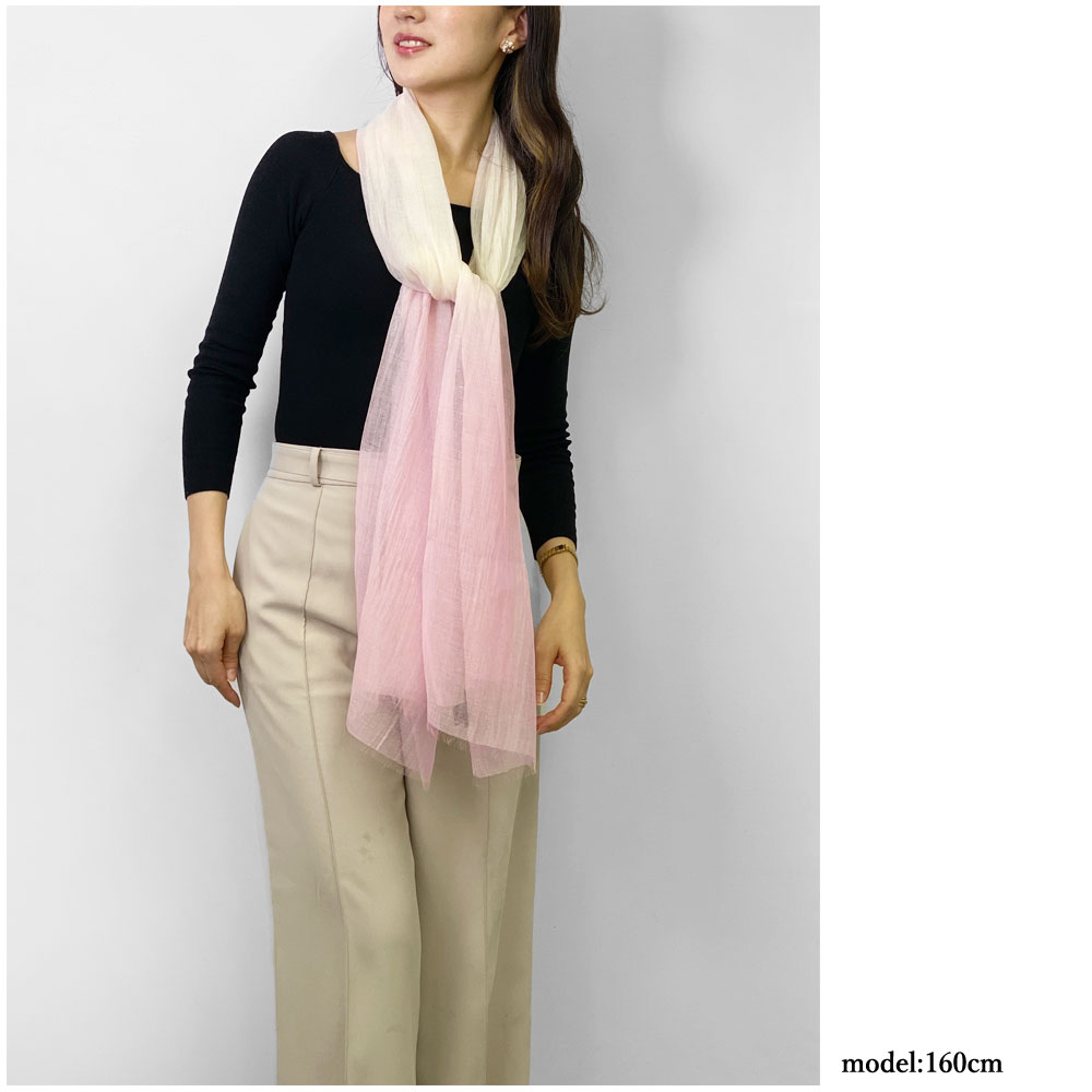InDream シルク コットン ストール 白 ピンク 還暦 古希 お祝い クリスマス ギフト おしゃれ 誕生日 プレゼント 春夏 30代 40代 50代 60代