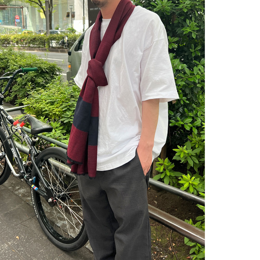 InDream ファインウールマフラー ワインレッド ブラック ネイビー 無地 冠婚葬祭 春 秋 冬 ひざ掛け 小判 ストール クリスマス ギフト おしゃれ 誕生日 プレゼント 40代 50代 60代 70代