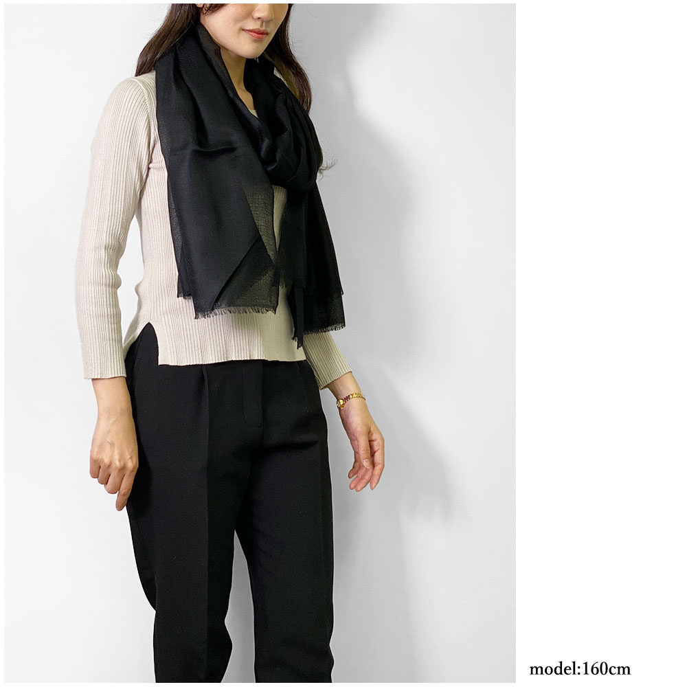 InDream パシュミナ エアリー ストール マフラー カシミヤ100% 大判 手織り 黒 ブラック 母の日 ギフト おしゃれ 誕生日 プレゼント 40代 50代 60代 70代 80代