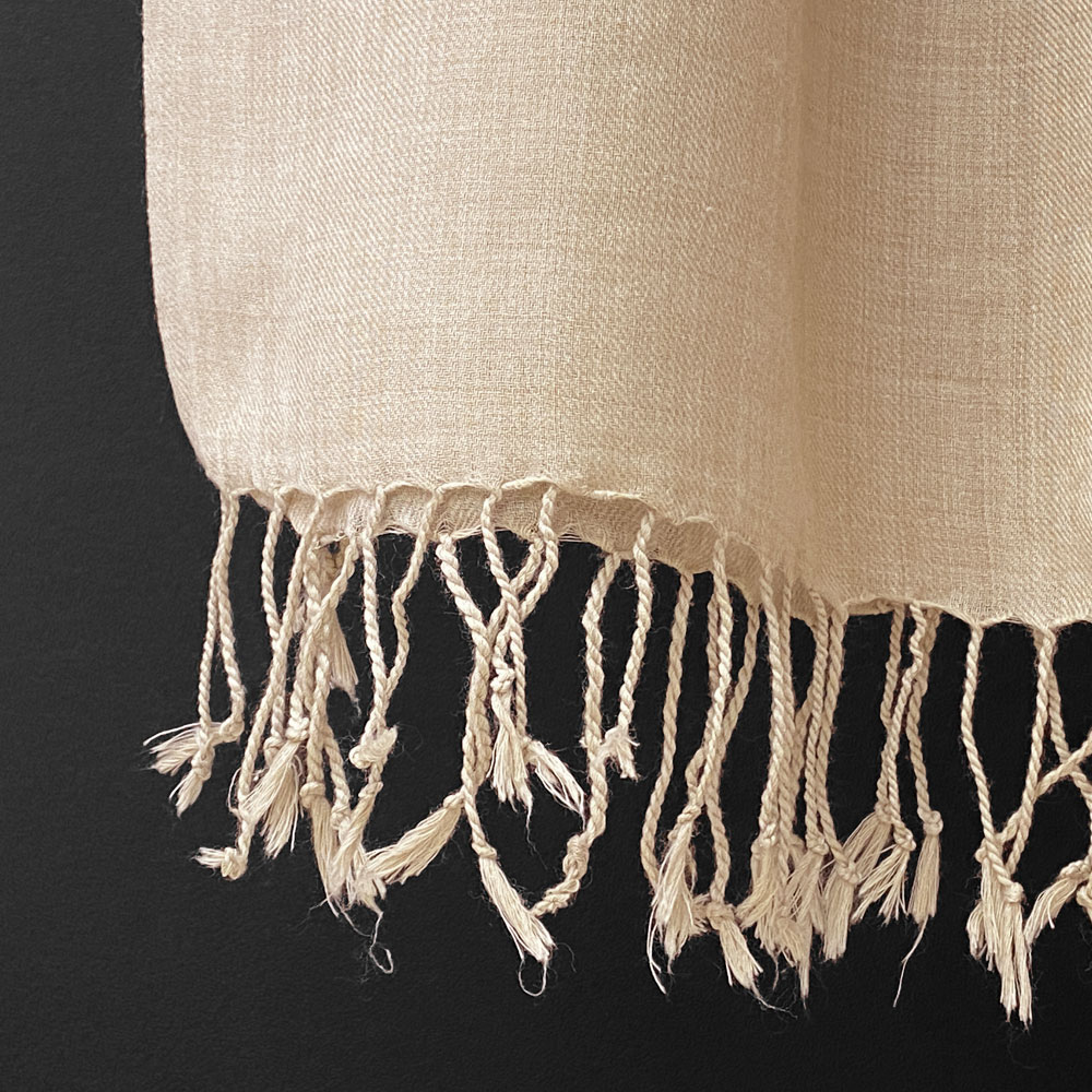 InDream 機械刺繍ストール ウール ライトベージュ 77cm巾 着物ショール 結婚式 パーティー クリスマス ギフト おしゃれ 誕生日 プレゼント 50代 60代 70代 80代